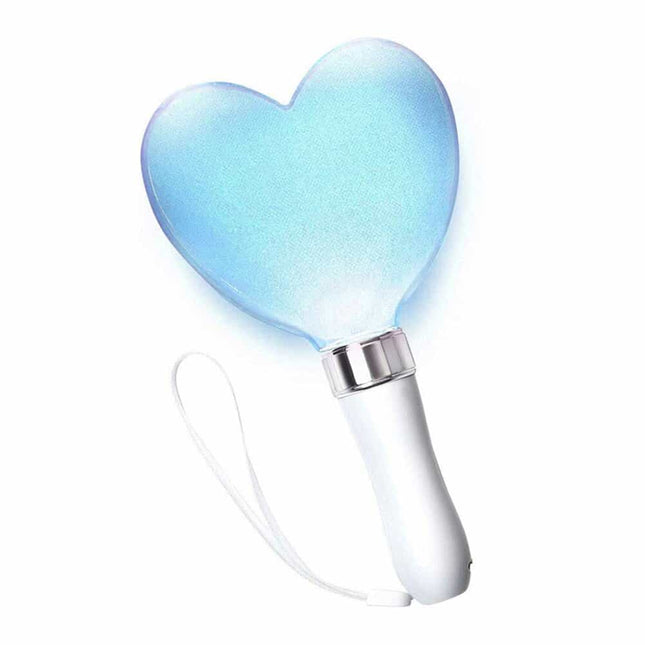 Luce notturna portatile blu a cuore