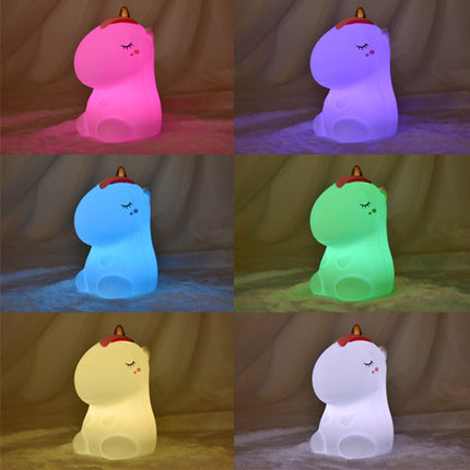 Luce notturna unicorno silicone colorata