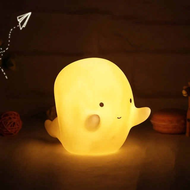 Luce notturna fantasma in silicone