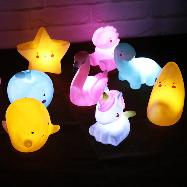 Luce notturna unicorno in silicone