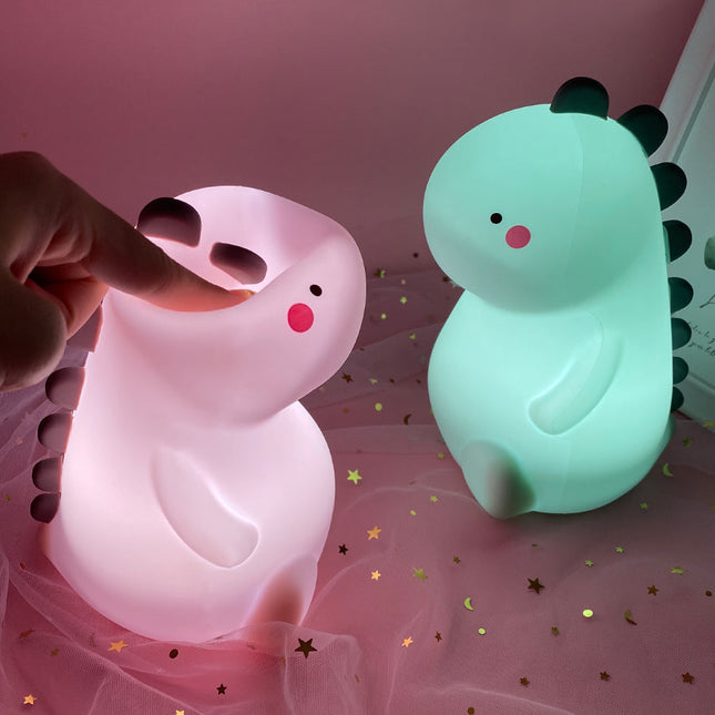 Luce notturna dinosauro silicone multicolore