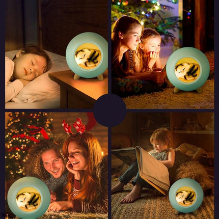 Lampada notturna gatto in cuccia ricaricabile