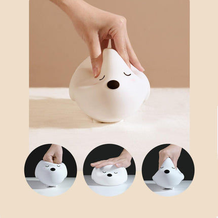 Luce notturna cucciolo in silicone morbido