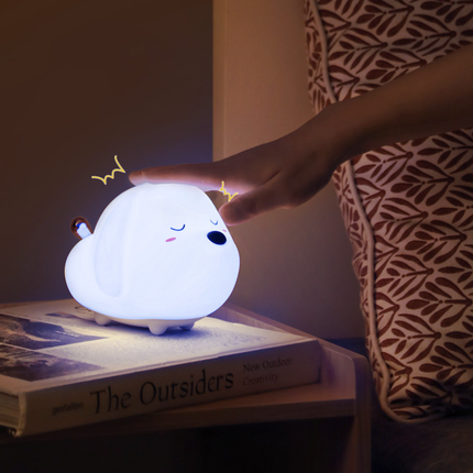 Luce notturna cucciolo in silicone morbido