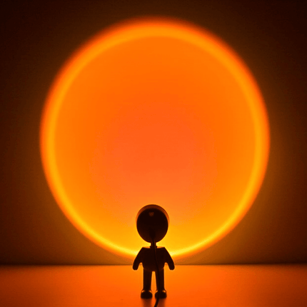 Robot proiettore luce tramonto LED USB