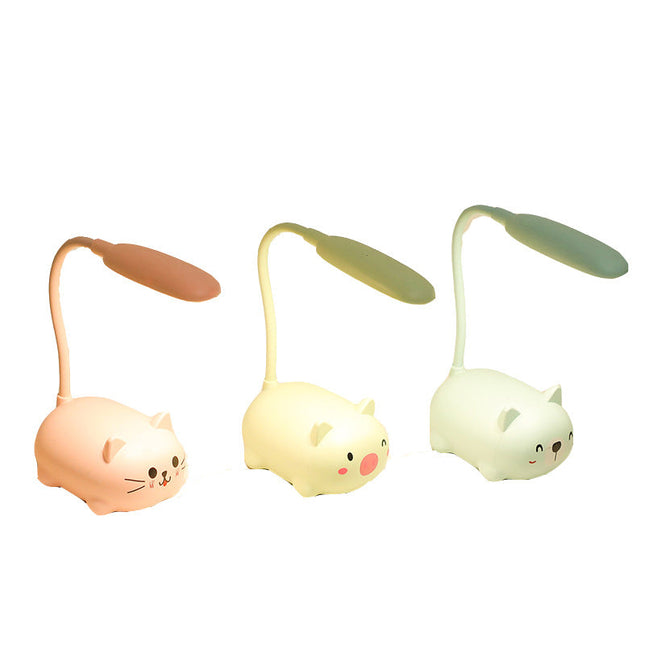 Lampada da tavolo gattino luce colorata