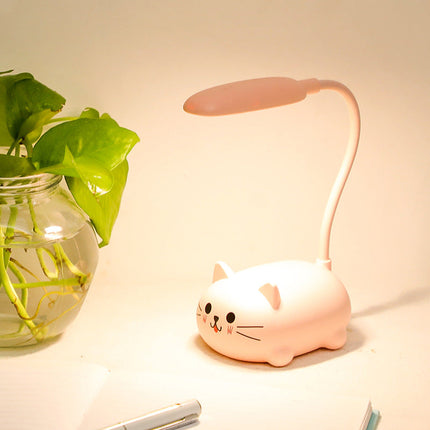 Lampada da tavolo gattino luce colorata