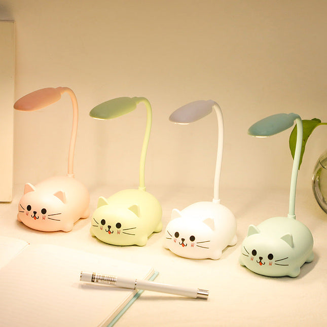 Lampada da tavolo gattino luce colorata