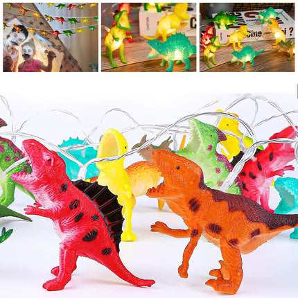 Ghirlanda luminosa 10 LED a dinosauro