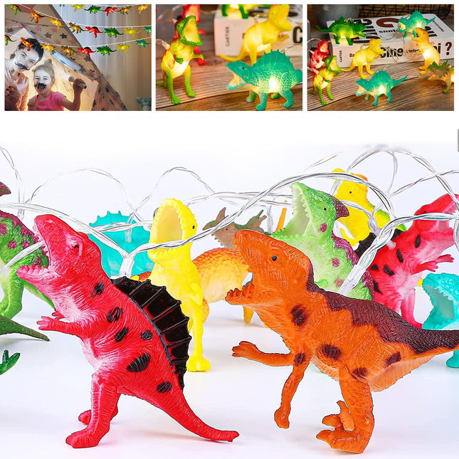 Ghirlanda luminosa 10 LED a dinosauro