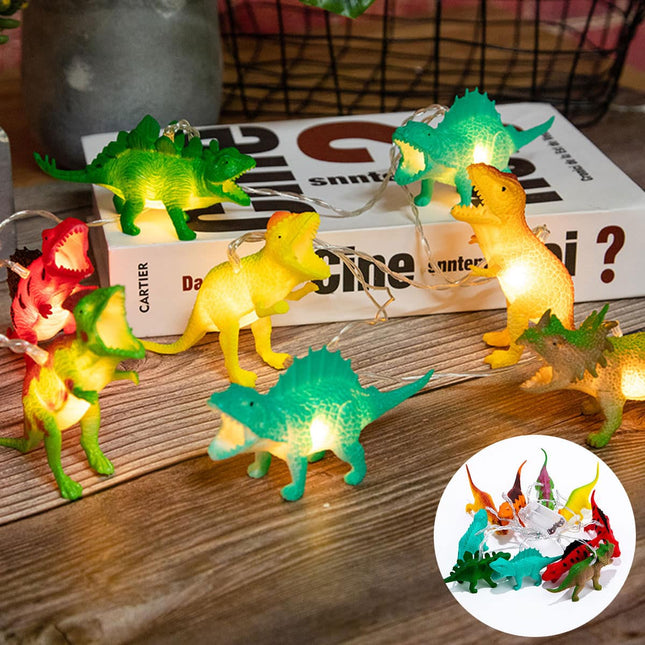 Ghirlanda luminosa 10 LED a dinosauro