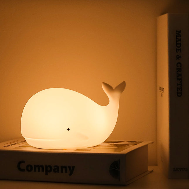 Luce notturna balena in silicone morbido
