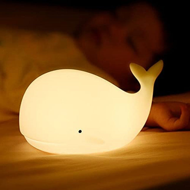 Luce notturna balena in silicone morbido