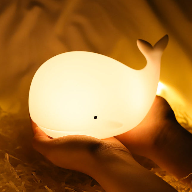 Luce notturna balena in silicone morbido