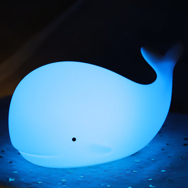 Luce notturna balena in silicone morbido