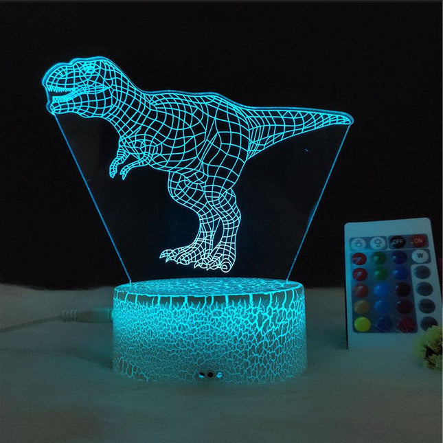 Lampada 3D dinosauro T-Rex per bambini