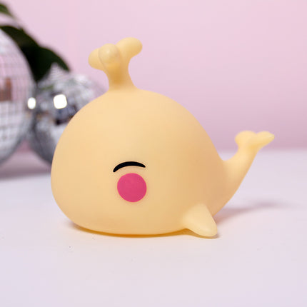 Luce notturna silicone balena colorata