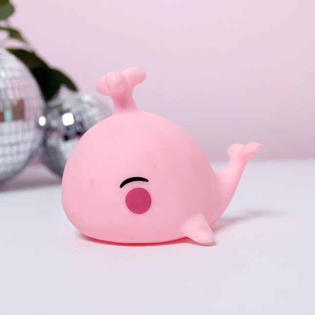 Luce notturna silicone balena colorata