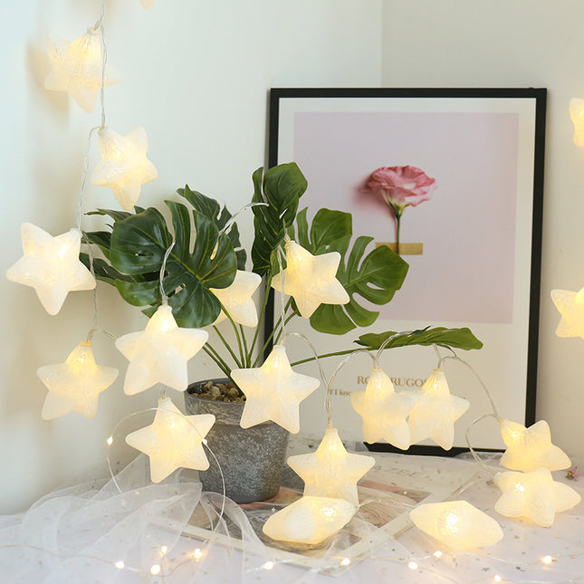 Ghirlanda LED stelle luminose colorate