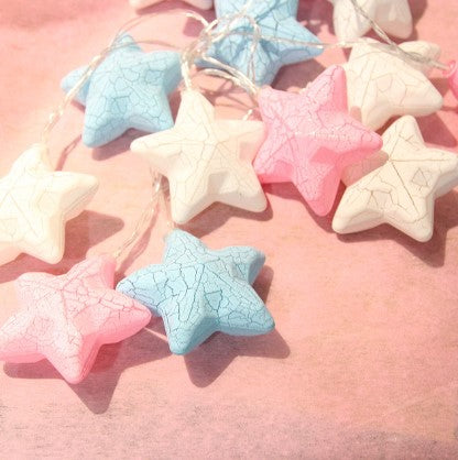 Ghirlanda LED stelle luminose colorate