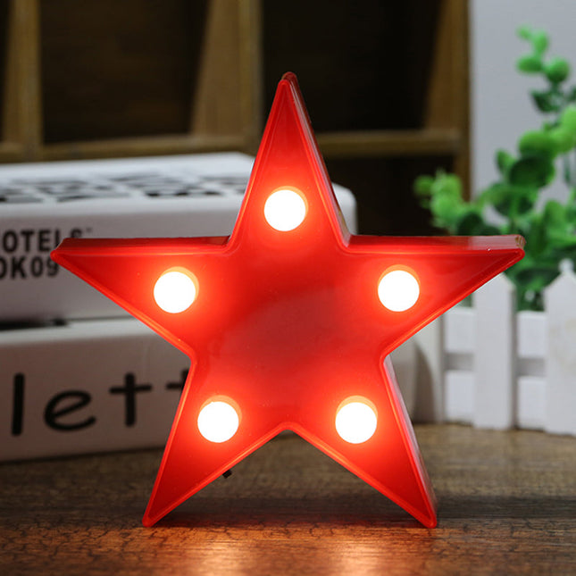 Lampada LED stella rossa o bianca