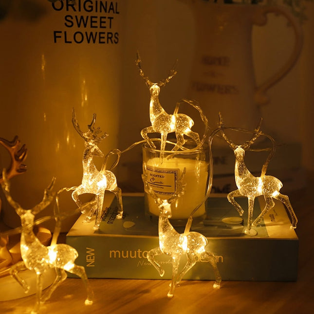 Ghirlanda luminosa LED a forma cervo
