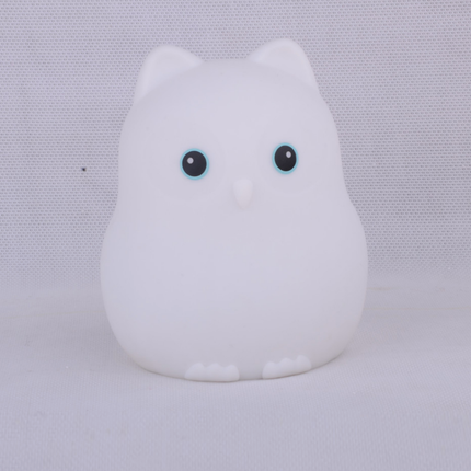 Luce notturna gufo silicone con telecomando