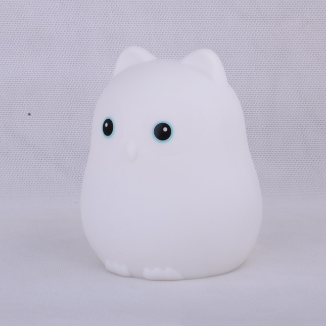 Luce notturna gufo silicone con telecomando