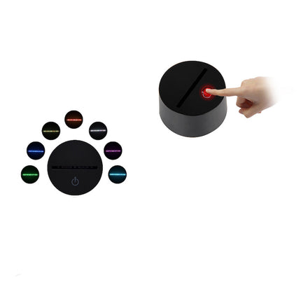 Lampada 3D illusione ottica volpe