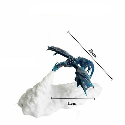 Lampada 3D drago che sputa fuoco