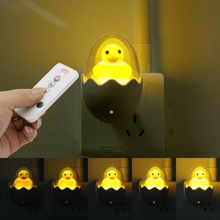 Luce notturna anatroccolo giallo telecomando