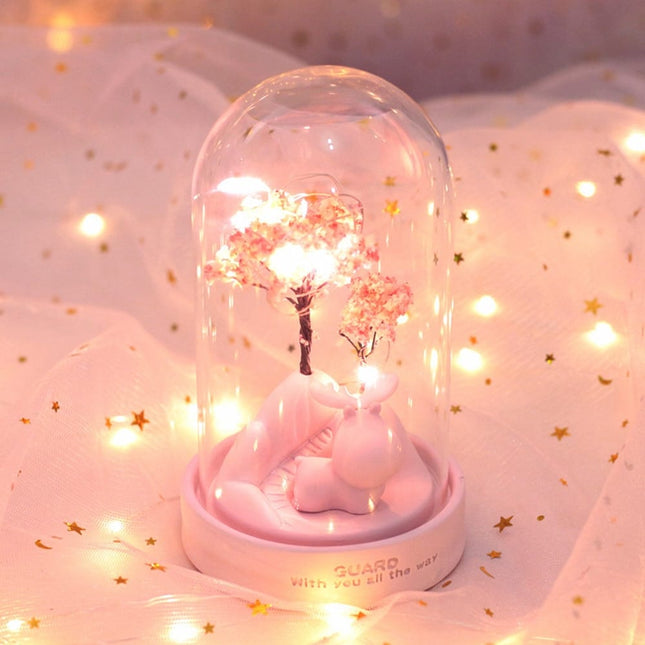 Lampada decorativa LED con cervo resina
