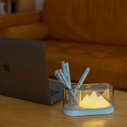 Lampada da tavolo LED design collina