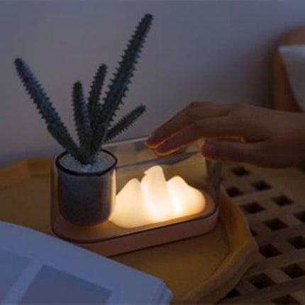 Lampada da tavolo LED design collina