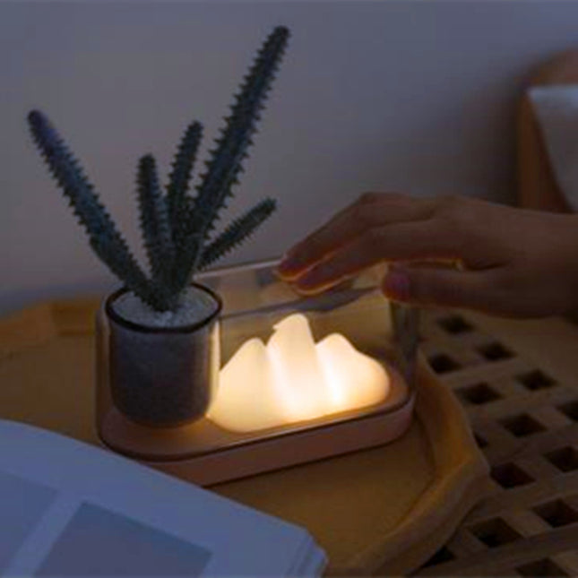 Lampada da tavolo LED design collina