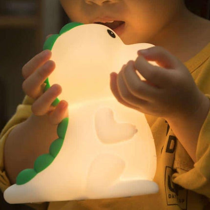 Lampada dinosauro in silicone cambia colore