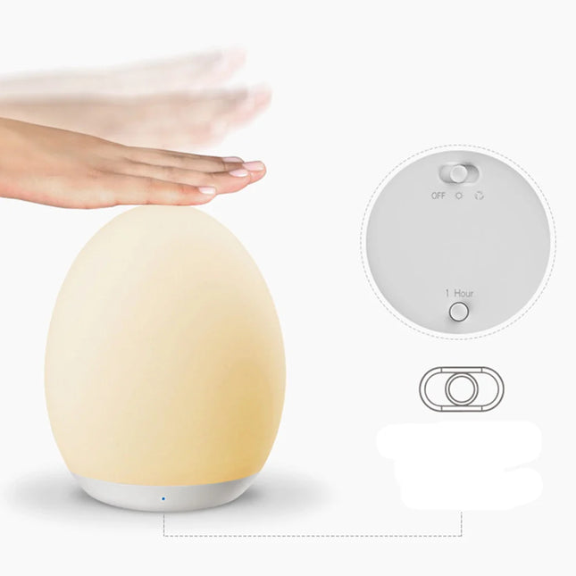 Luce notturna LED uovo ricaricabile USB