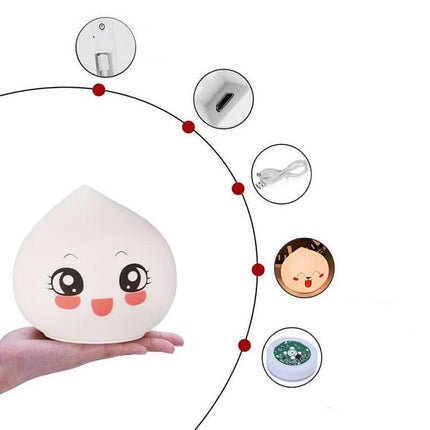 Luce notturna LED goccia in silicone