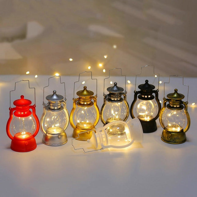 Lampada notturna LED design lanterna retrò