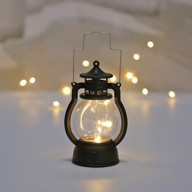 Lampada notturna LED design lanterna retrò