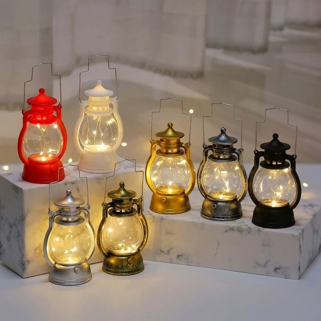 Lampada notturna LED design lanterna retrò
