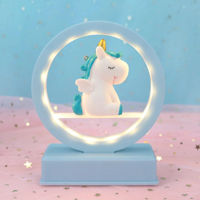 Luce notturna design unicorno con batteria