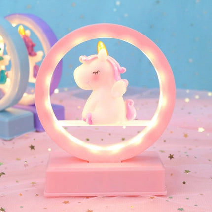 Luce notturna design unicorno con batteria