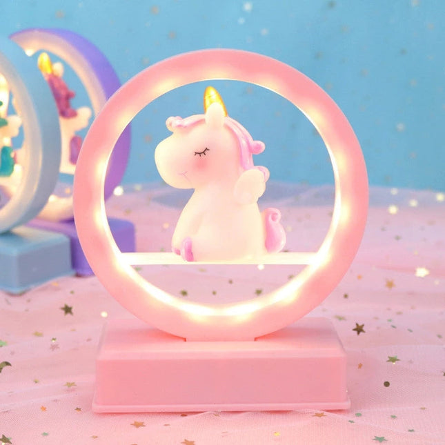 Luce notturna design unicorno con batteria