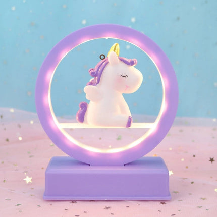 Luce notturna design unicorno con batteria
