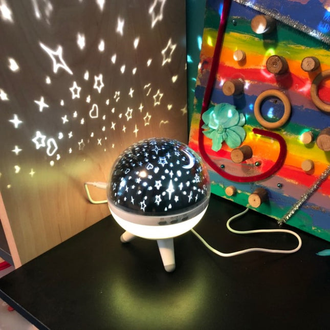 Proiettore stelle rotante per bambini USB