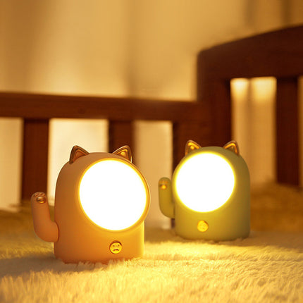 Luce notturna LED gatto portafortuna