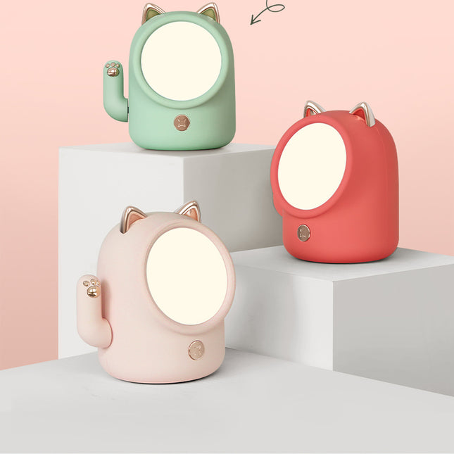 Luce notturna LED gatto portafortuna