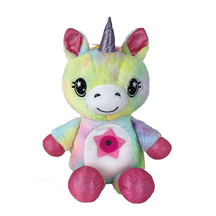 Peluche unicorno con proiettore di stelle