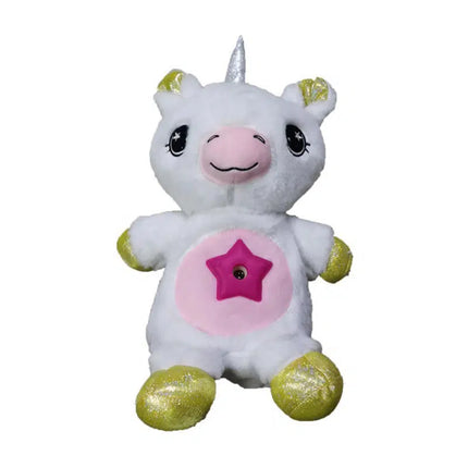 Peluche unicorno con proiettore di stelle